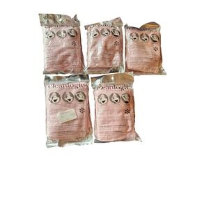 Cleanlogic Hair Wrap Pink Microfiber Lot - 5 Pack Absorbent Quick Dry Turban NEW